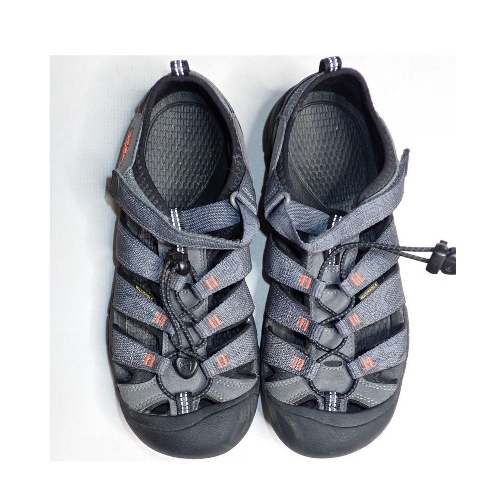 KEEN Women's  Newport H2 Waterproof Hiking Sandals Grey Orange Size 7